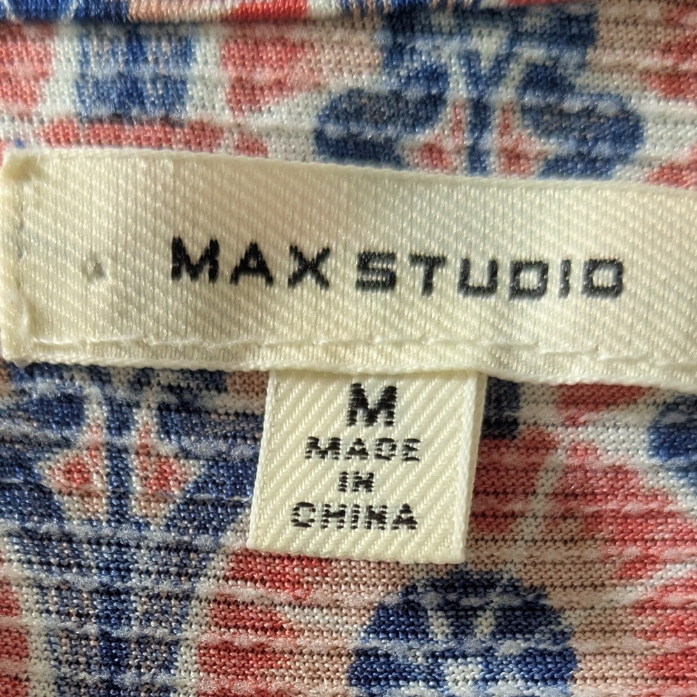 EUC.....Max Studio Flutter Sleeved Tiered Dress Size M - Picture 4 of 8